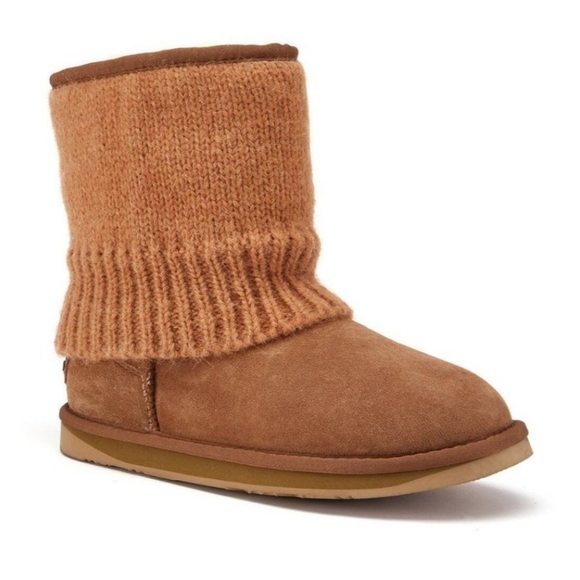 Australia Luxe Collective Fame Short Knit Boot in Chestnut. #238. Size 9 - Picture 6 of 10
